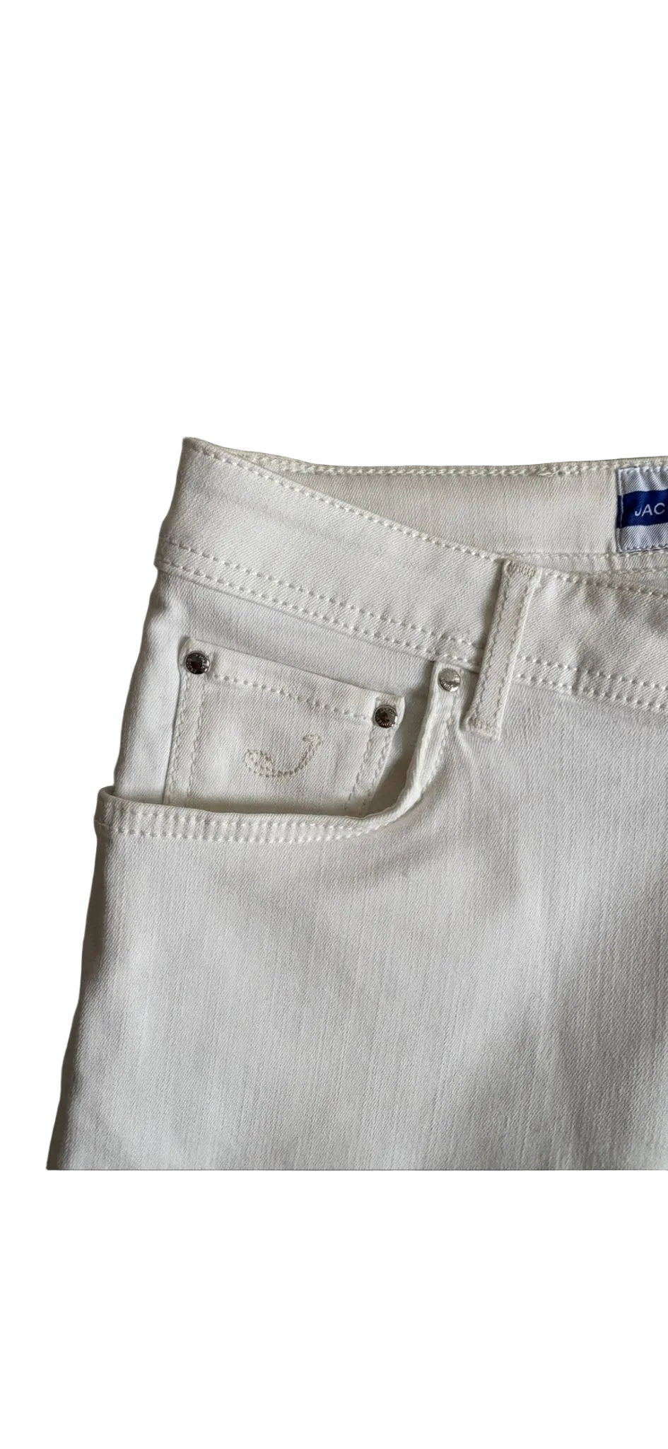 Jacob Cohën “Nick Slim” – White Stretch Denim (Size 32)