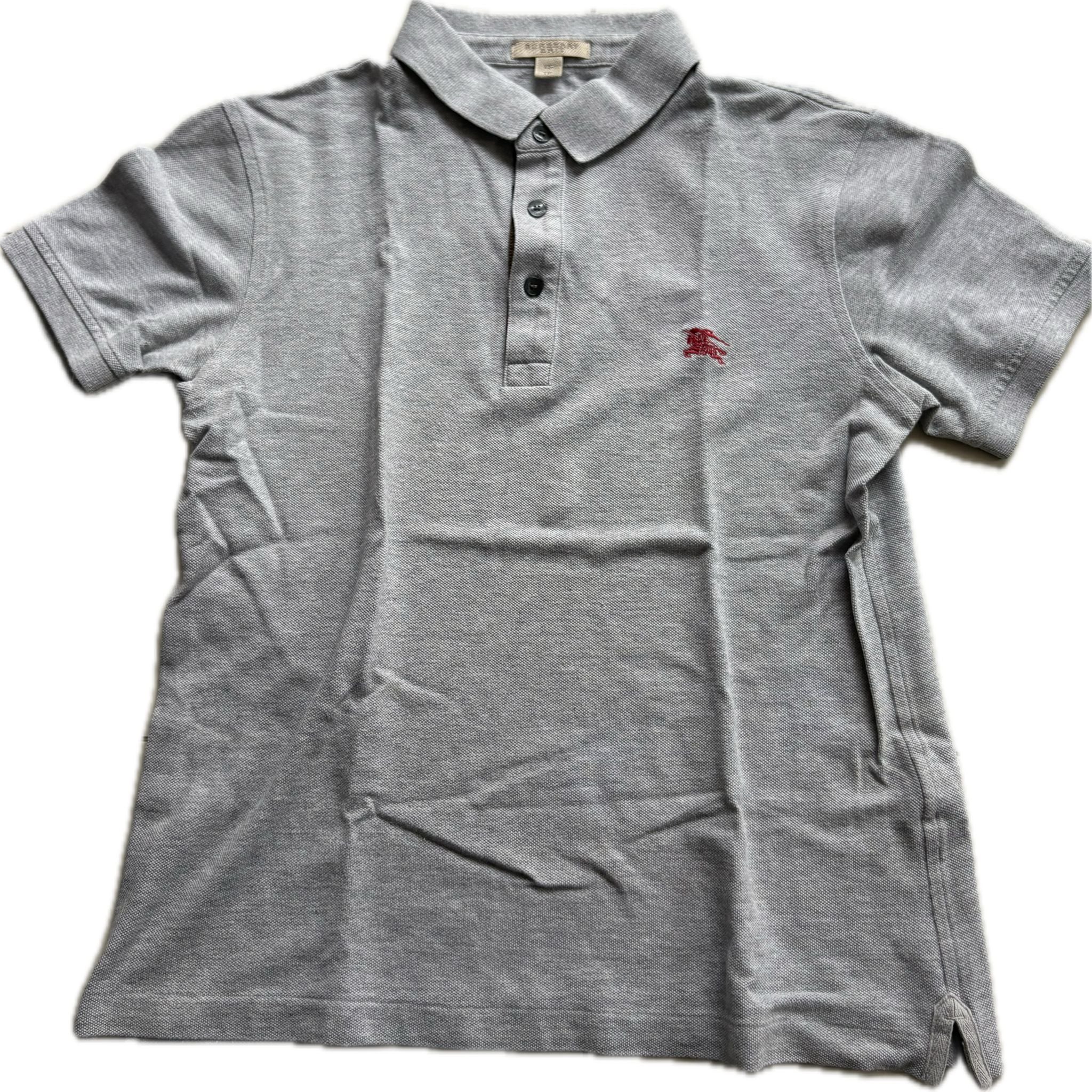 Burberry “Brit Polo Shirt” – Light Grey (Size XS)