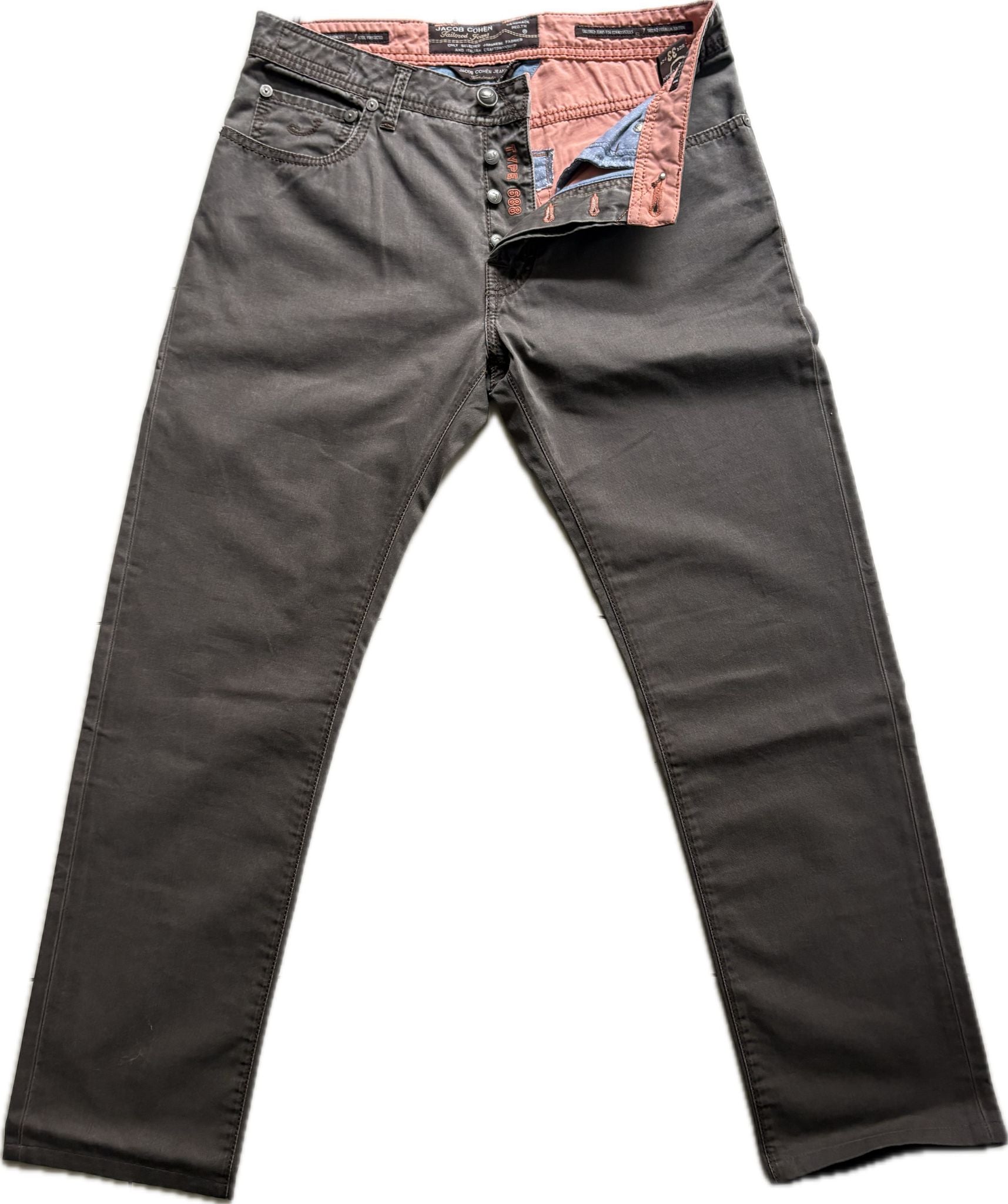 Jacob Cohën “Type 688” – Warm Grey (Size 33)