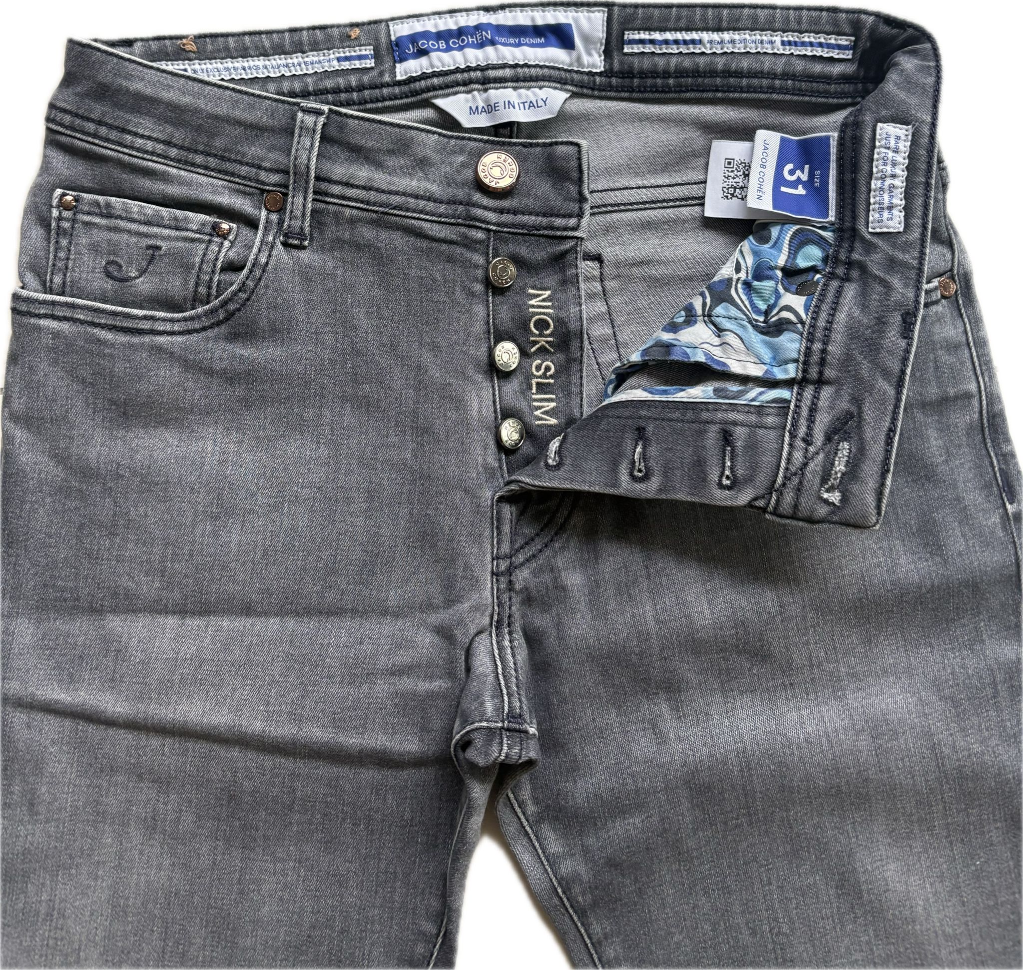 Jacob Cohën “Nick Slim” – Grey Wash (Size 31)