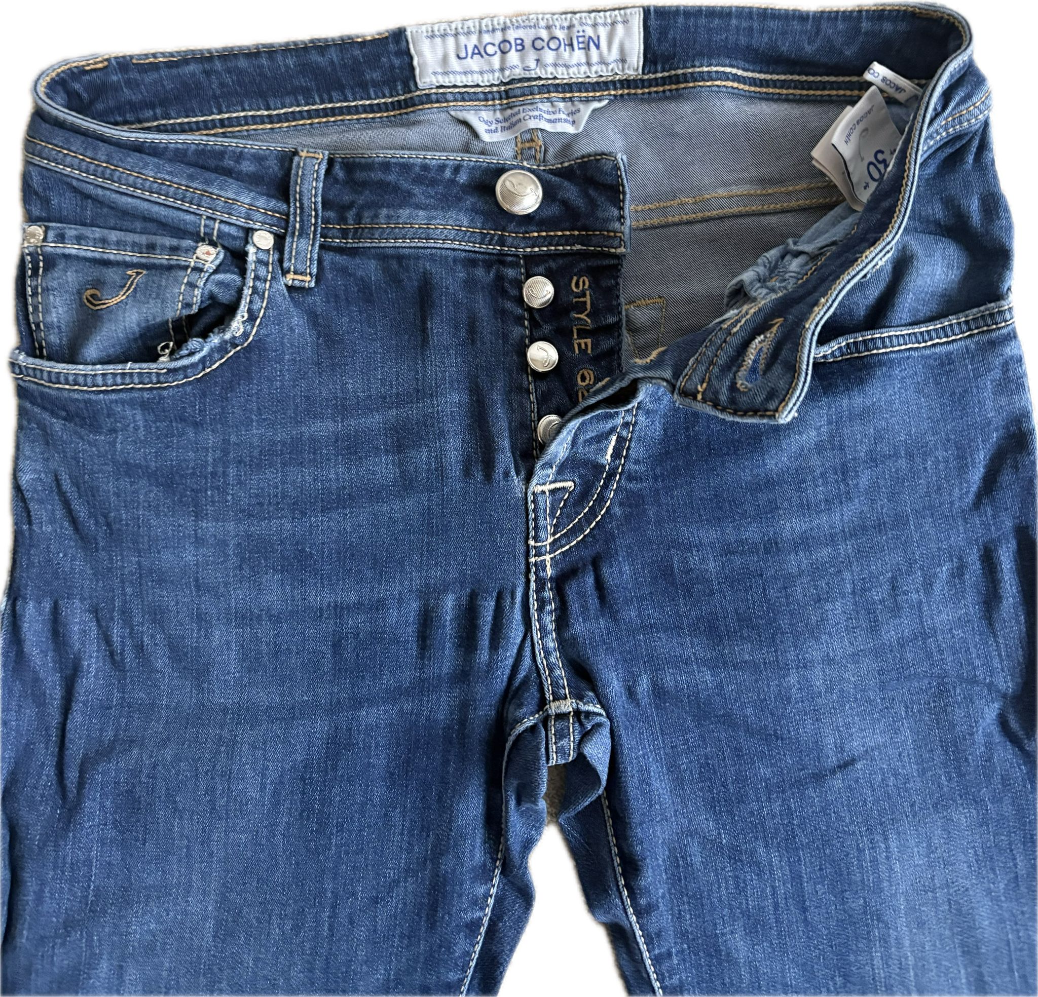 Jacob Cohën Stave 622 – Blue Denim Jeans (Size 30)
