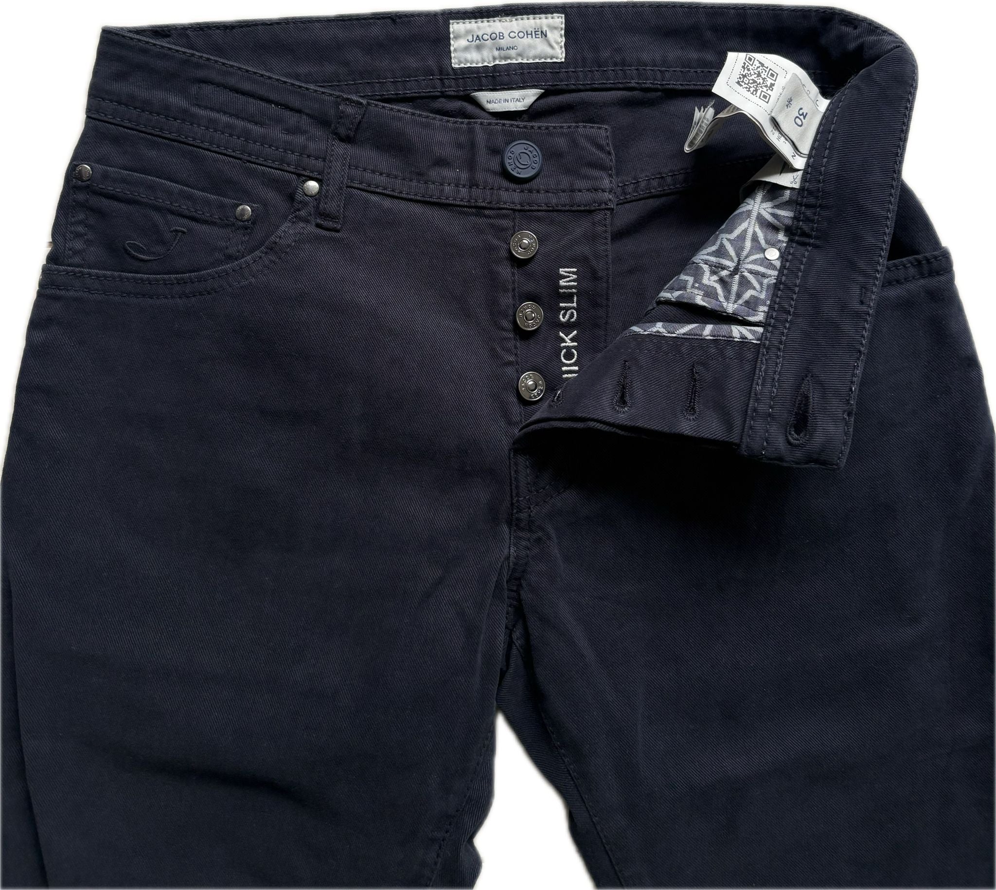 Jacob Cohën “Nick Slim – Model 2025” – Deep Navy (Size 30)