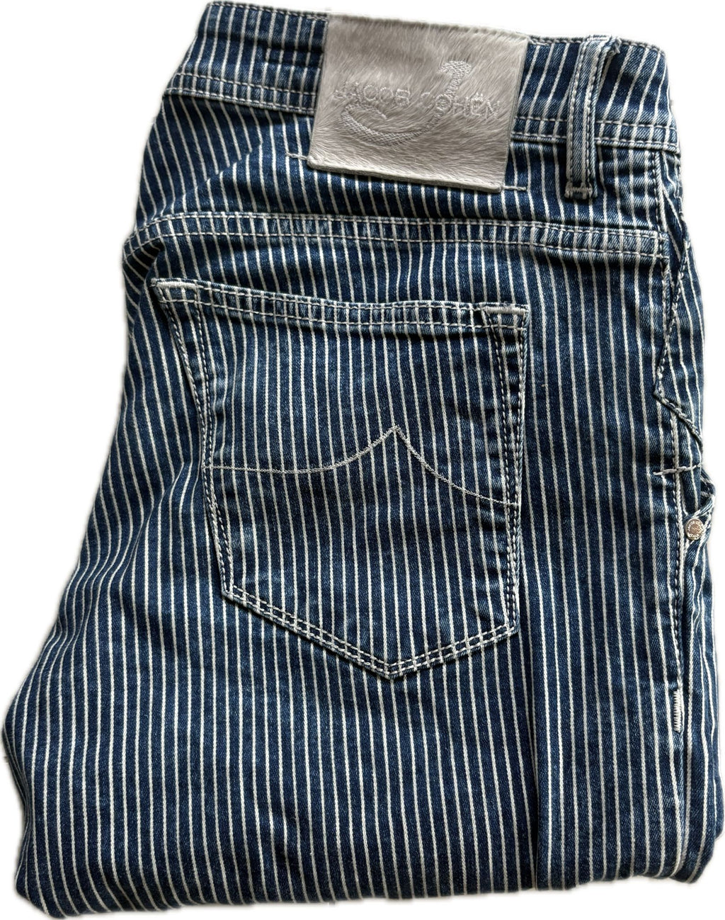 Jacob Cohën “613” – Blue/White Stripe (Size 33)