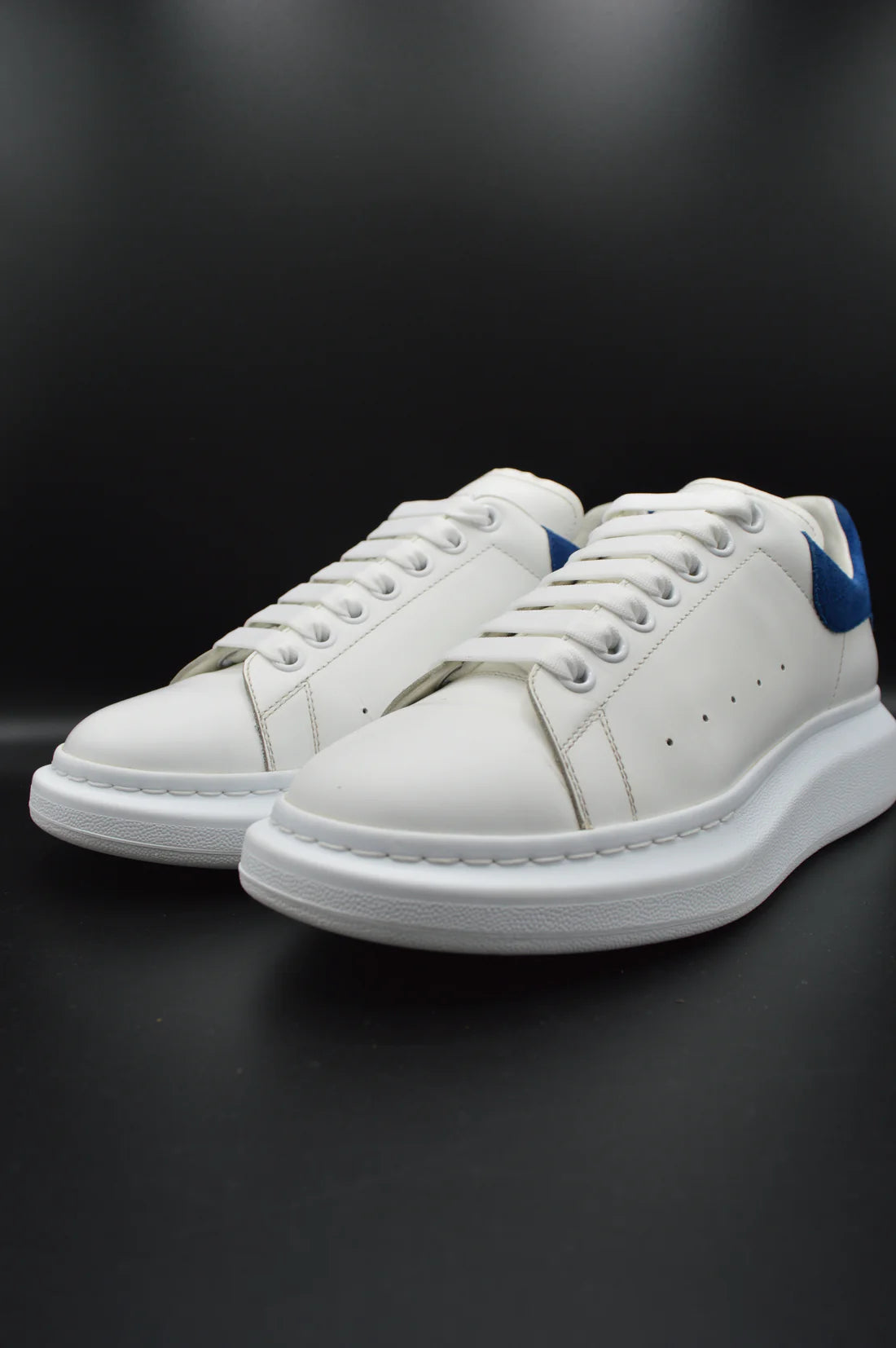 Alexander Mcqueen oversize blanc/bleu marine