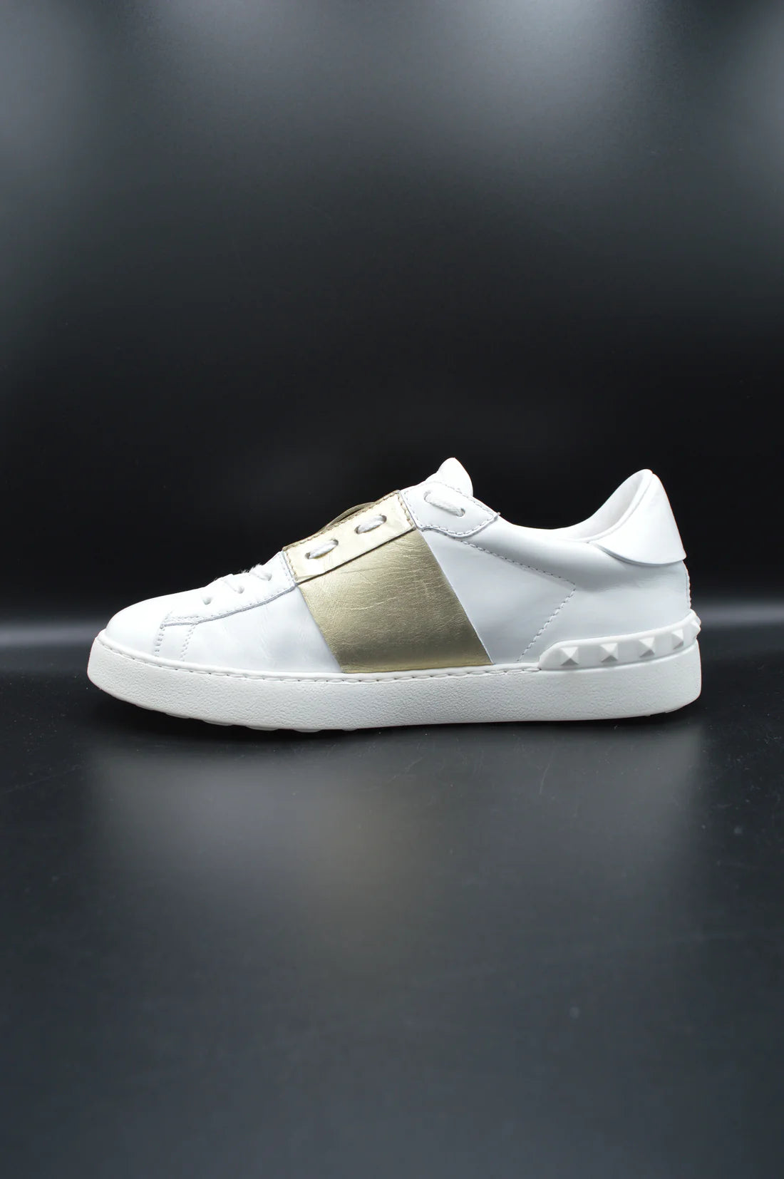 Valentino open blanc/doré