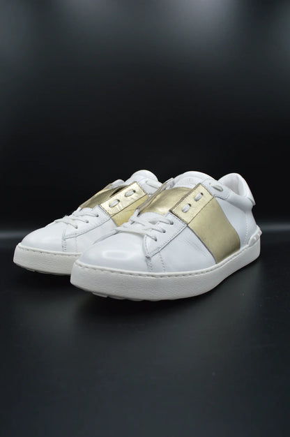 Valentino open blanc/doré