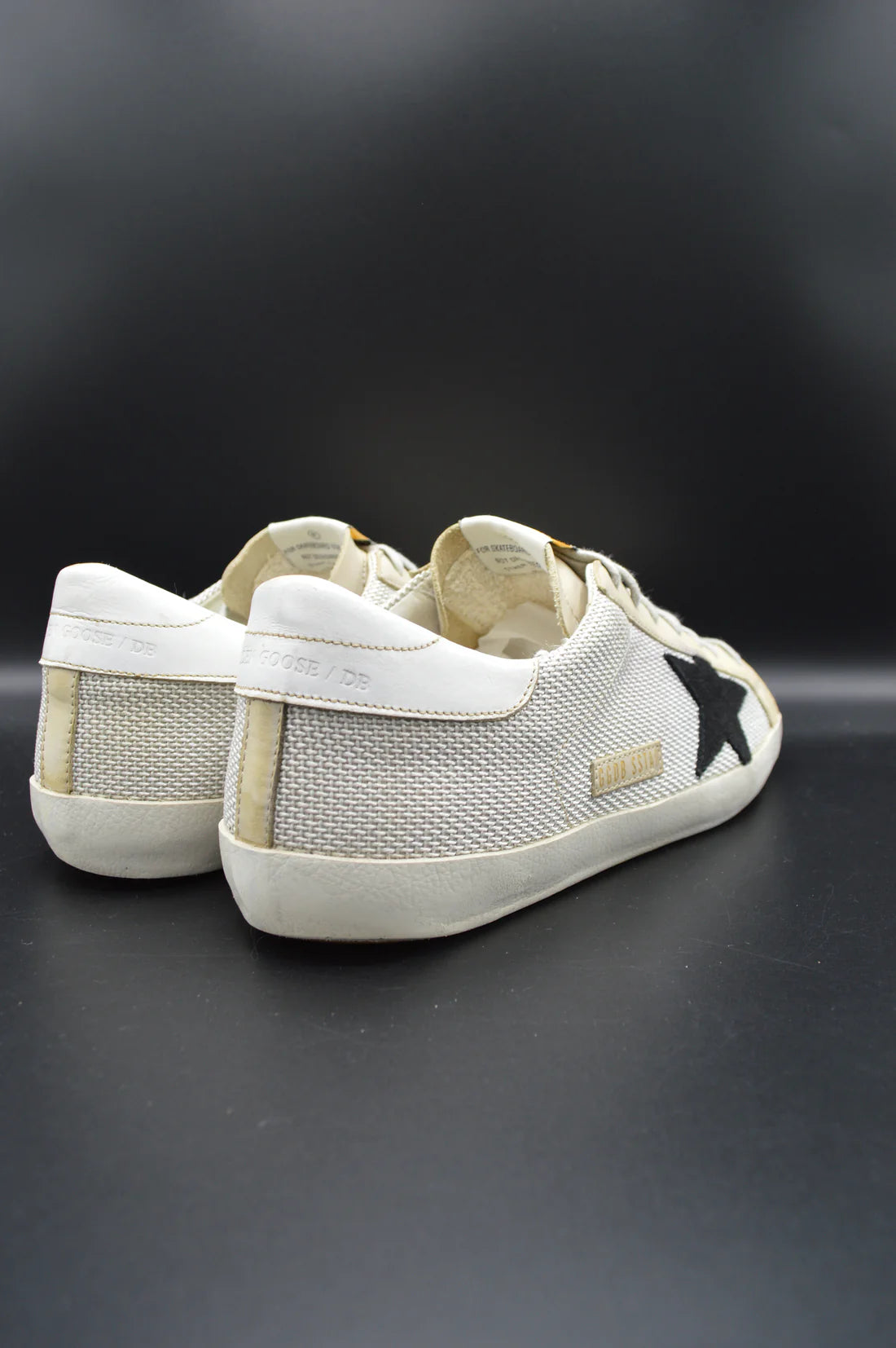 Golden Goose Superstar toile beige/noir