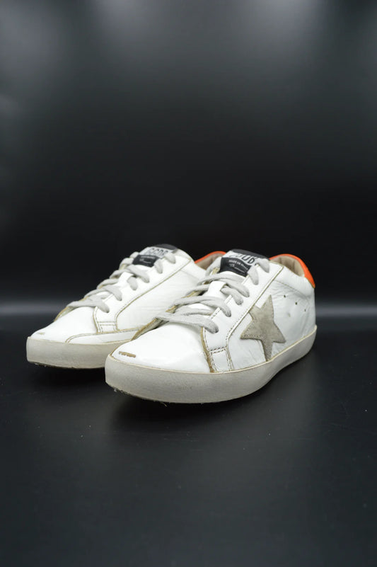 Golden Goose Superstar blanc/orange/gris