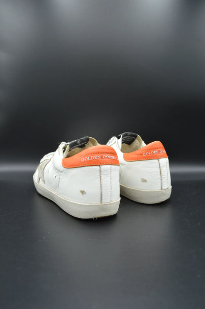 Golden Goose Superstar blanc/orange/gris