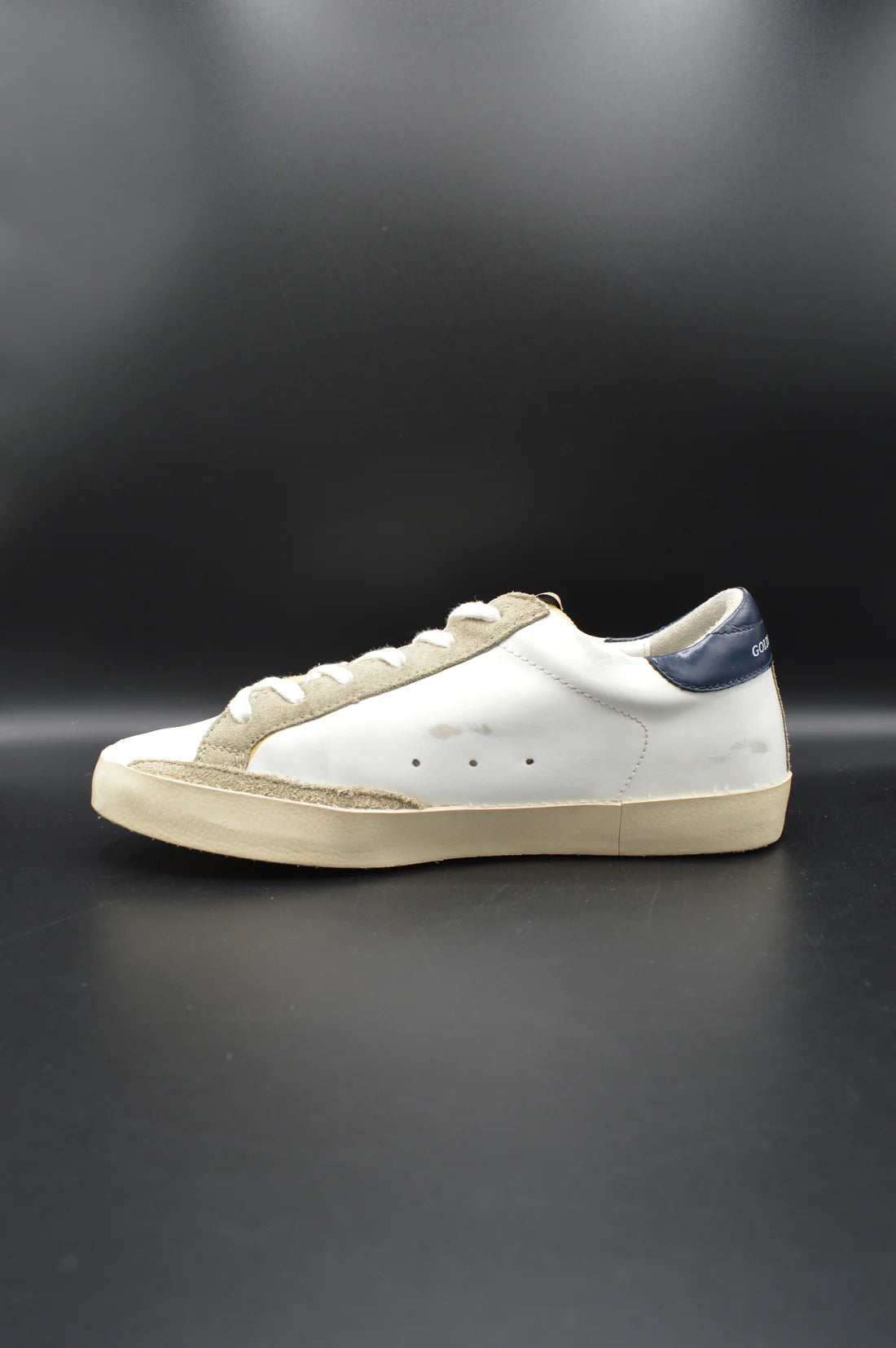 Golden Goose Superstar blanc/bleu marine/beige/gris