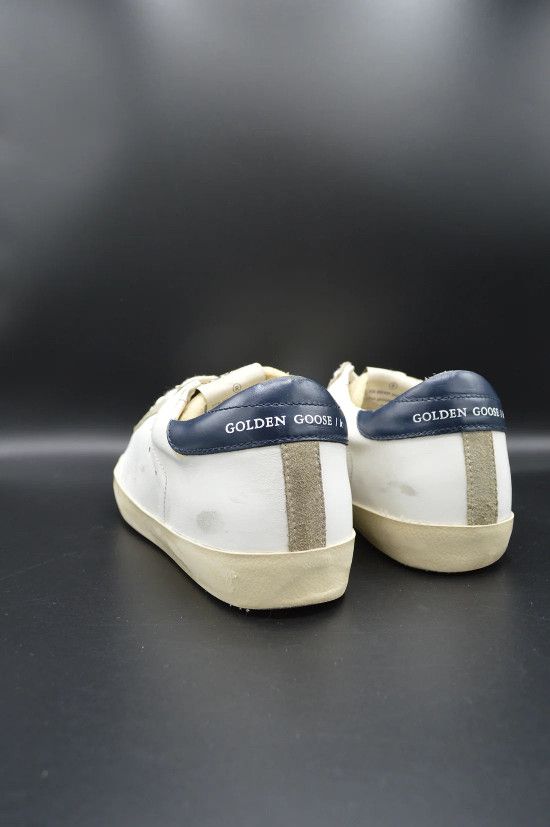 Golden Goose Superstar blanc/bleu marine/beige/gris