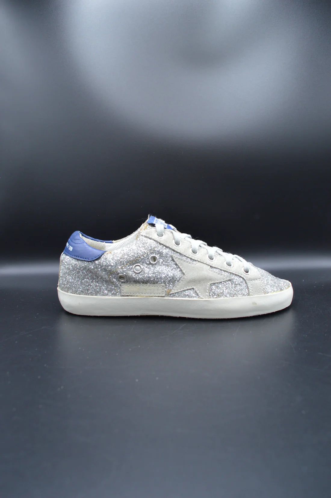 Golden Goose Superstar paillette argent/gris