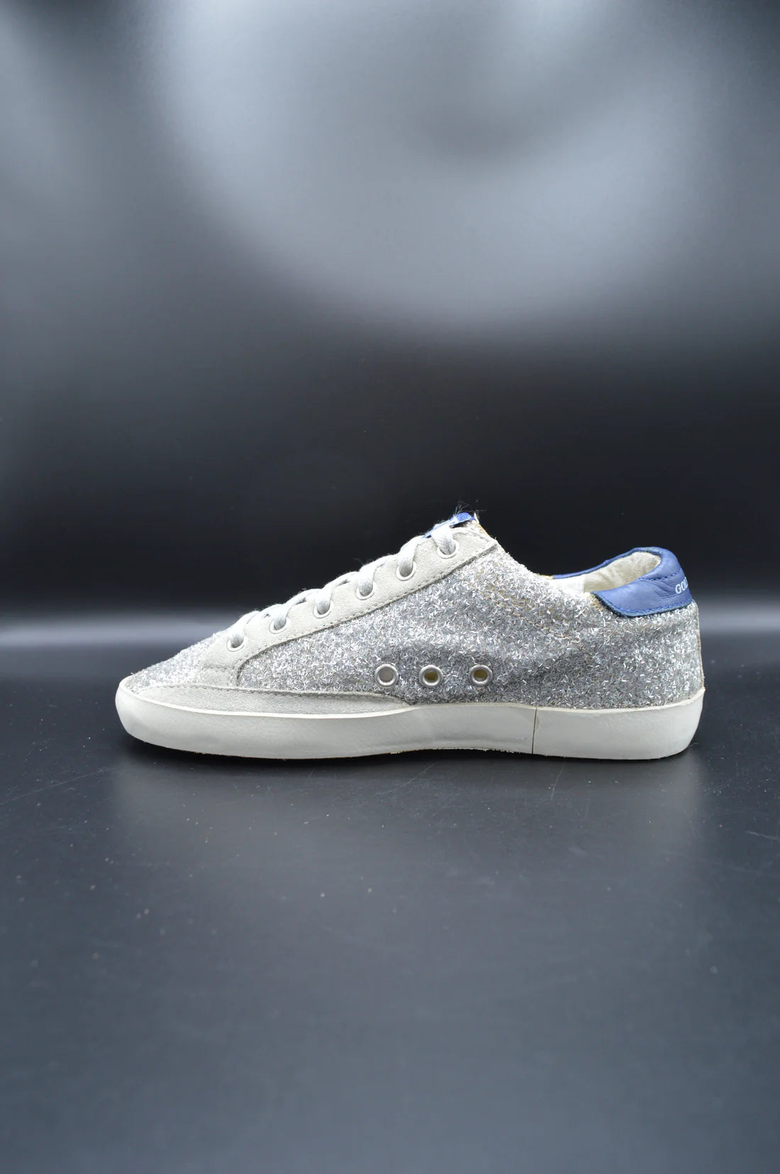 Golden Goose Superstar paillette argent/gris