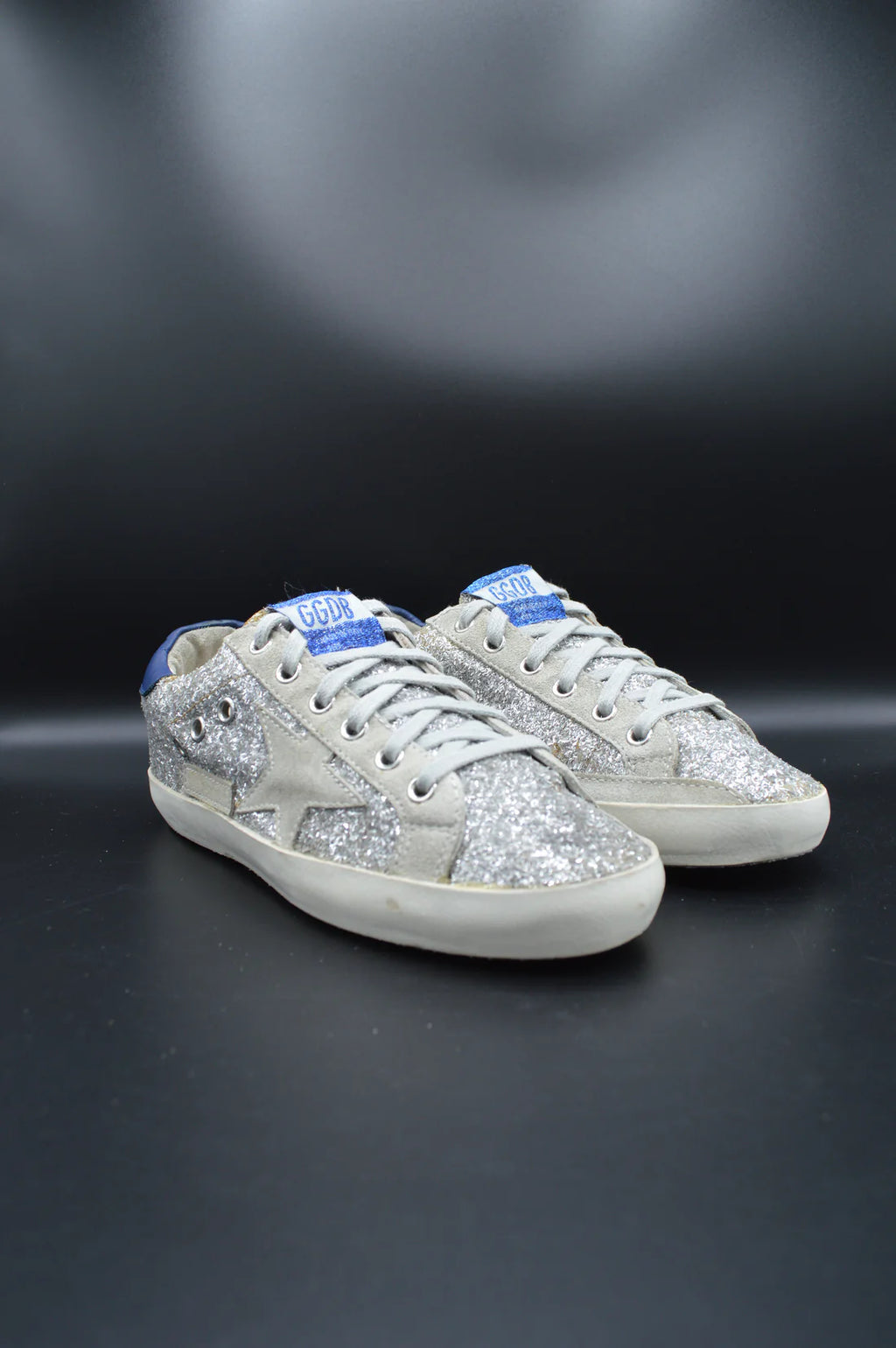 Golden Goose Superstar paillette argent/gris