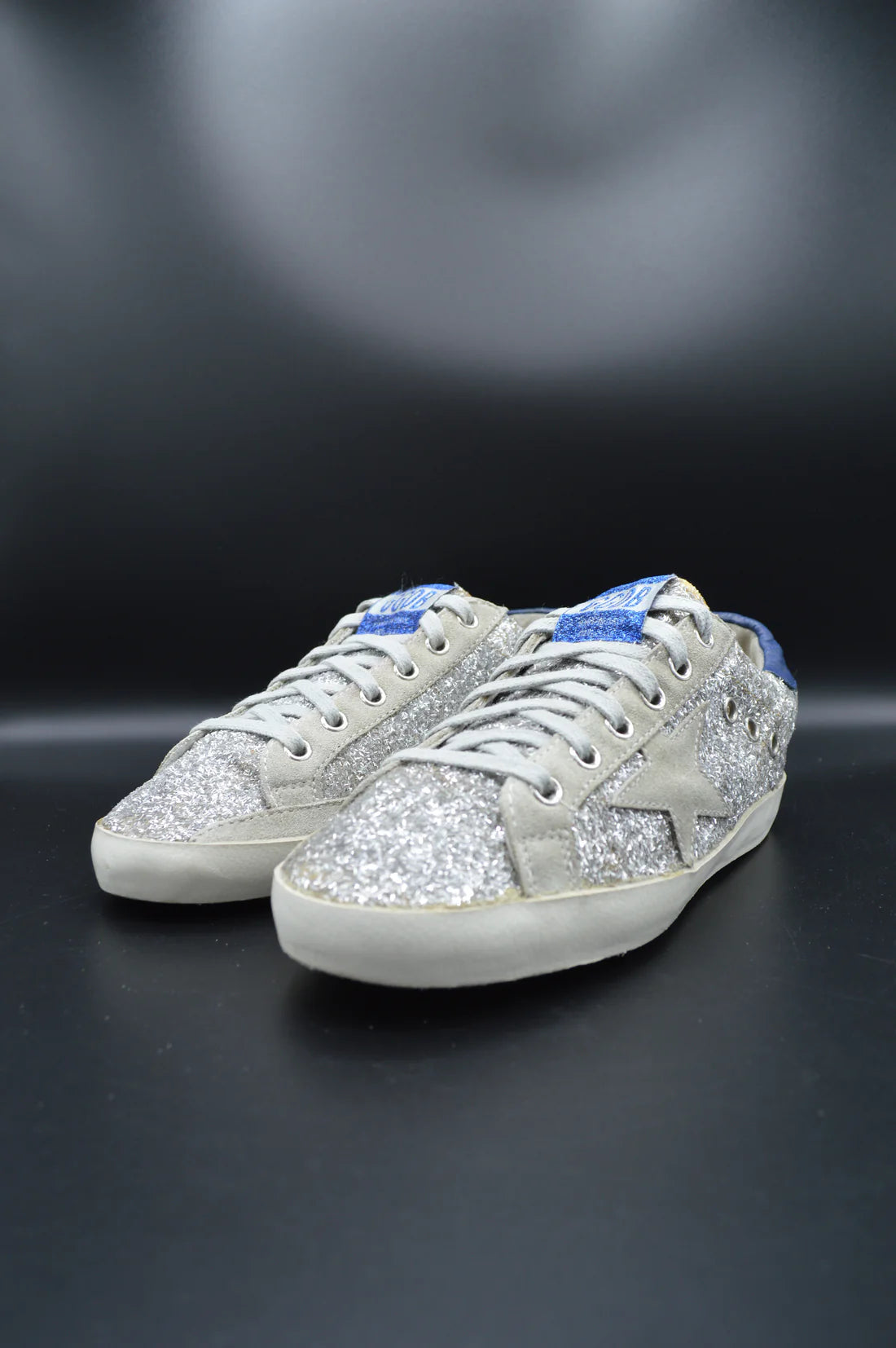 Golden Goose Superstar paillette argent/gris