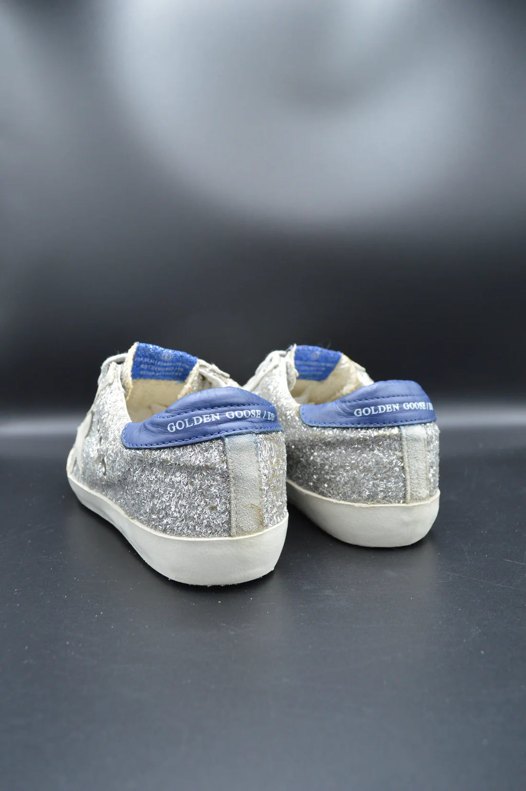 Golden Goose Superstar paillette argent/gris