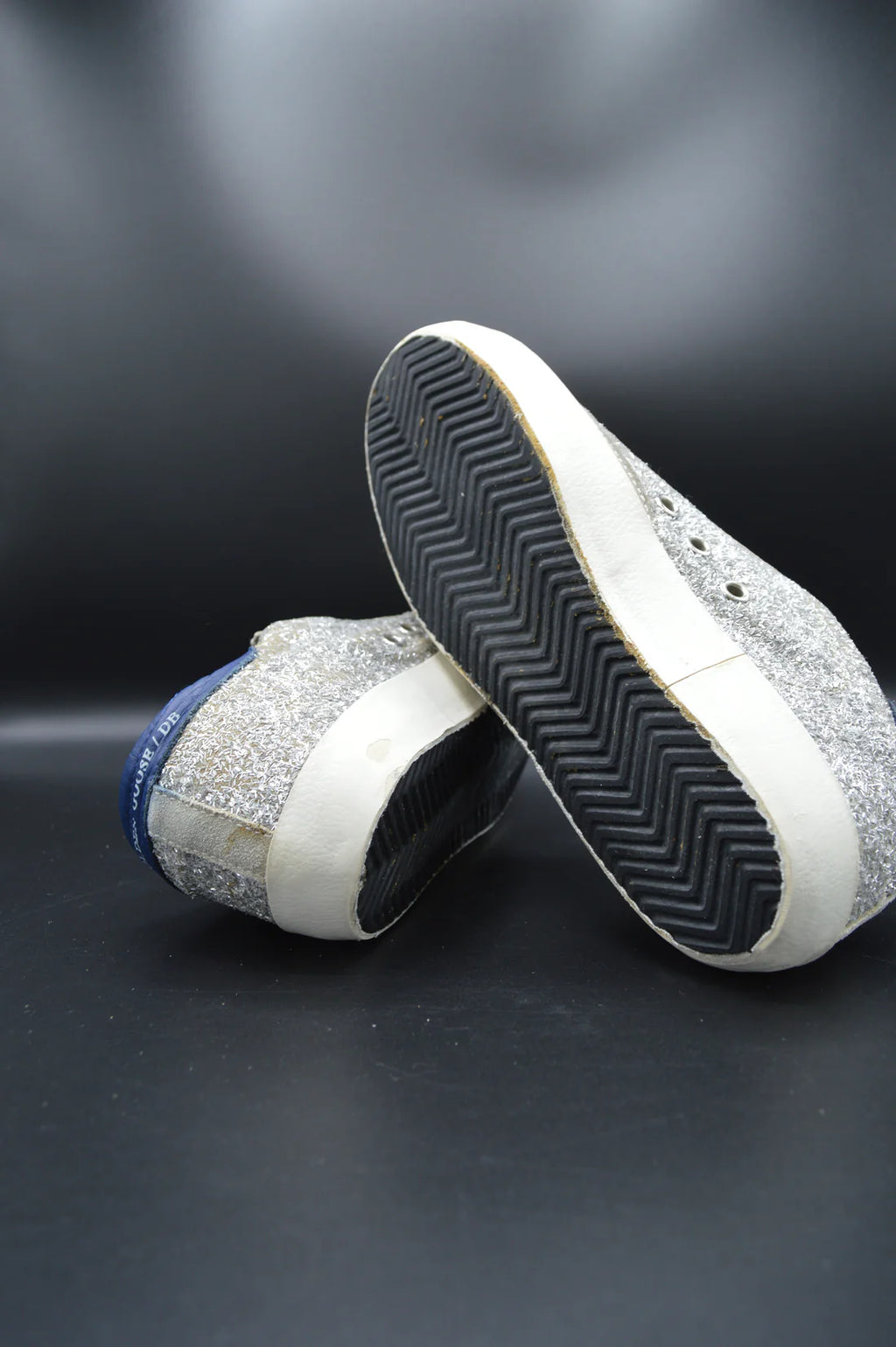 Golden Goose Superstar paillette argent/gris