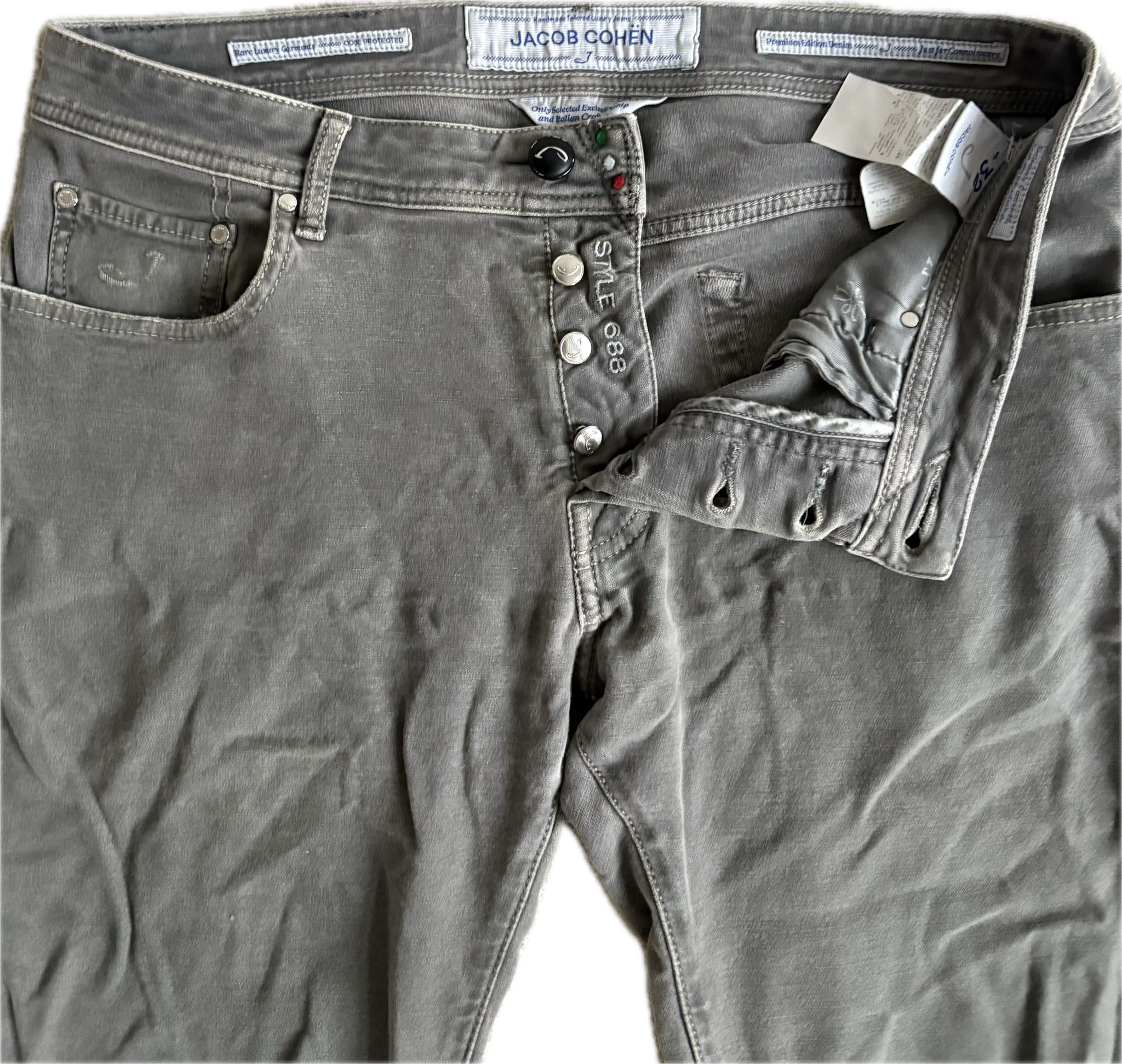 Jacob Cohën 688 – Grey Denim Jeans (Size 32)
