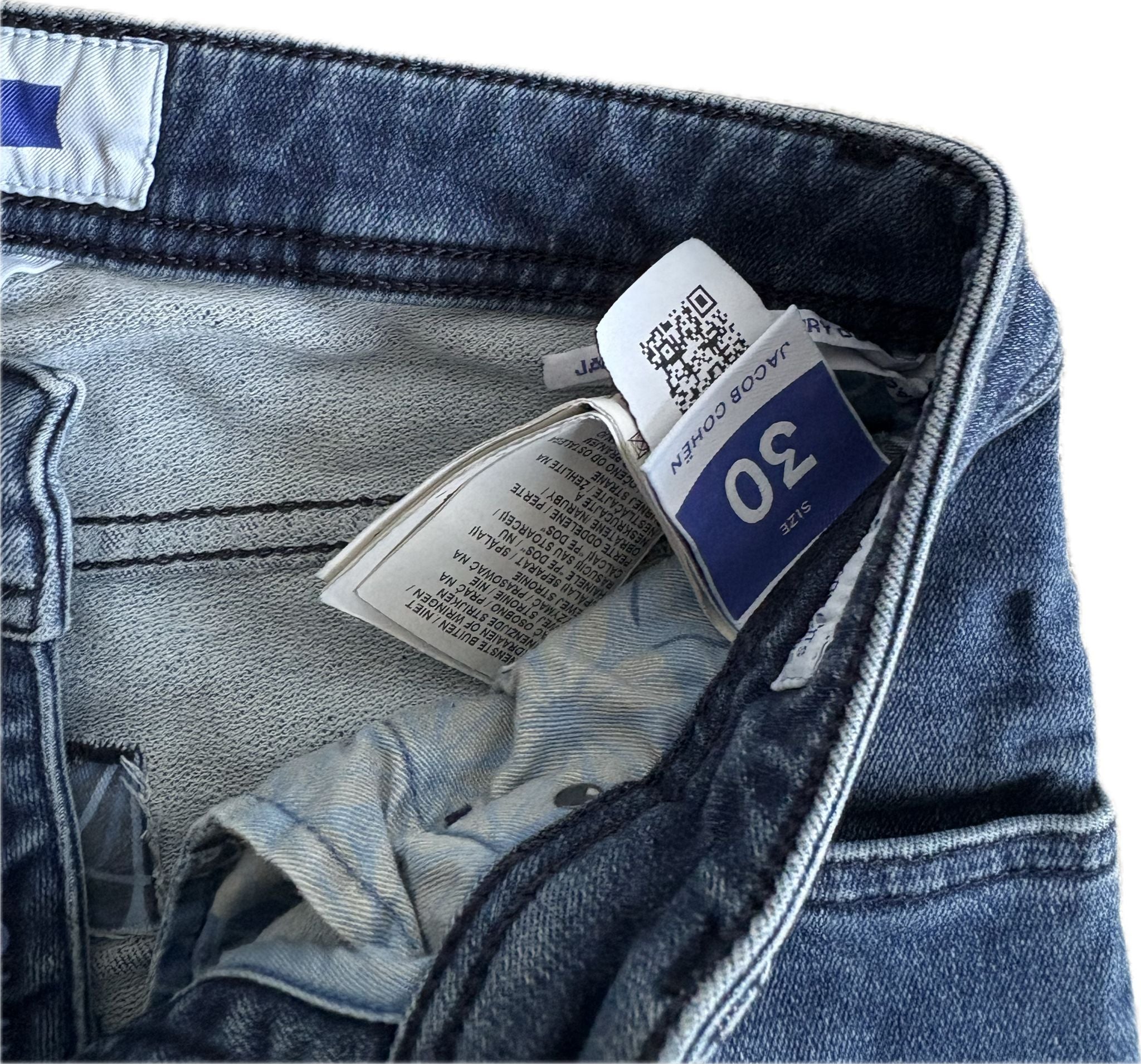 Jacob Cohën Nick Slim – Navy Blue Stretch Denim Jeans (Size 30)