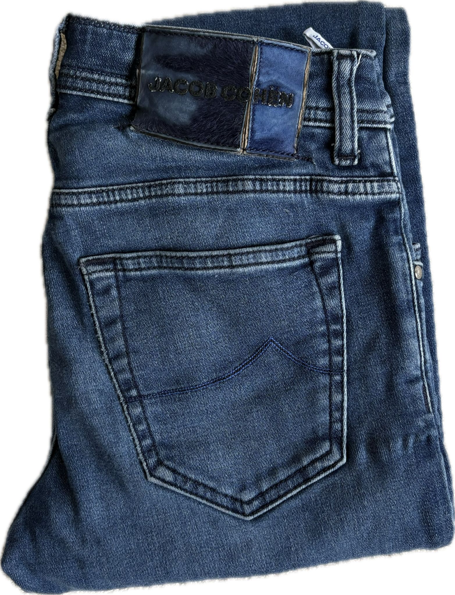 Jacob Cohën Nick Slim – Navy Blue Stretch Denim Jeans (Size 30)