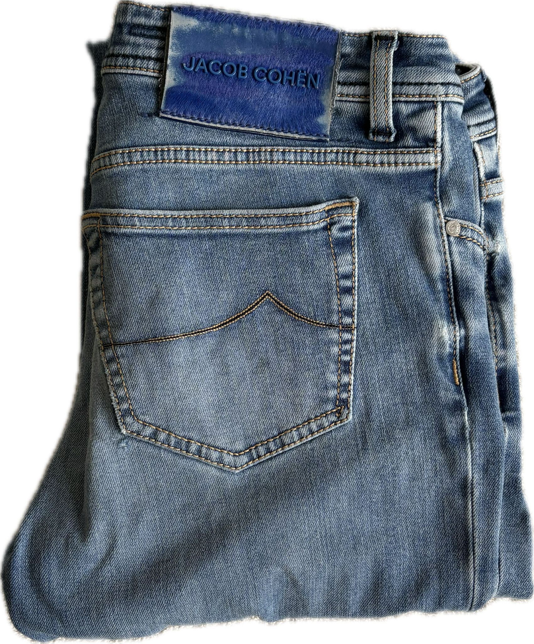 Jacob Cohën Bard – Blue Stretch Denim Jeans (Size 34)