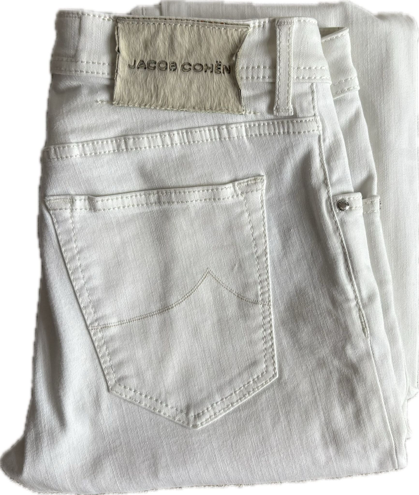 Jacob Cohën “Nick Slim” – White Stretch Denim (Size 32)