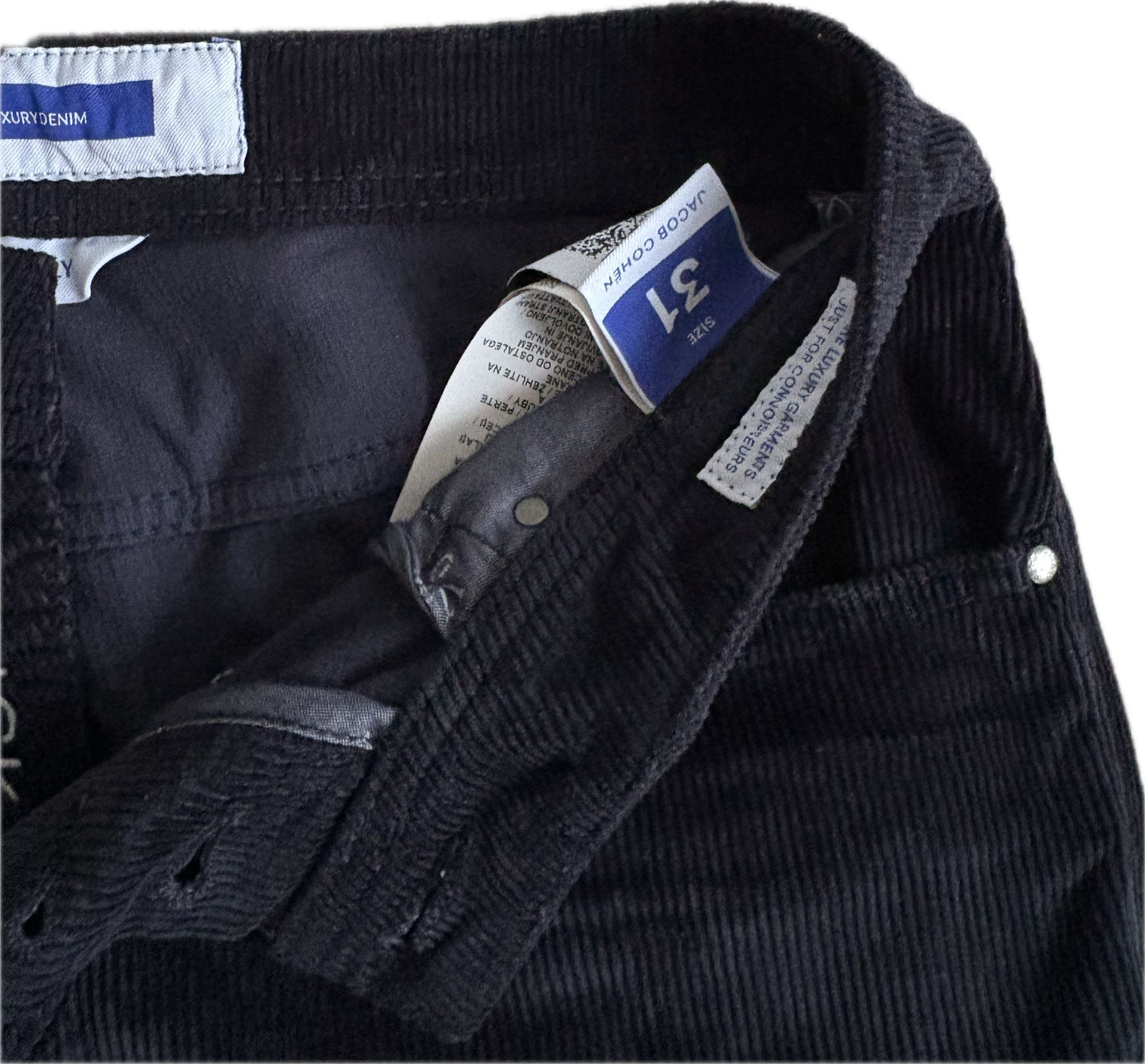 Jacob Cohën Nick Slim – Navy Corduroy Pants (Size 31)