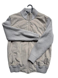 Gran Sasso Suede & Knit Bomber Jacket