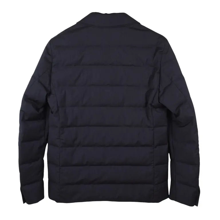 Etro Milano Down Jacket with Leather Details – Size S