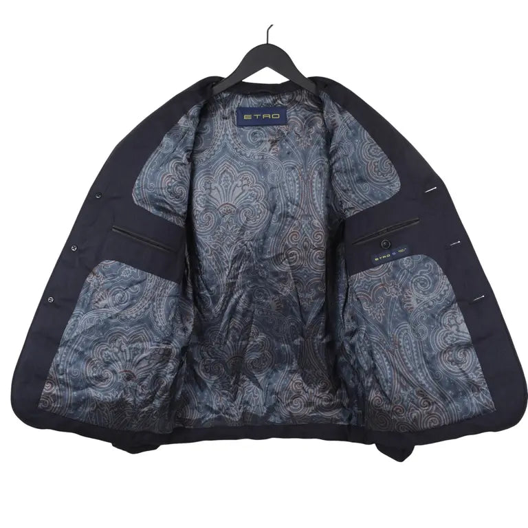 Etro Milano Down Jacket with Leather Details – Size S